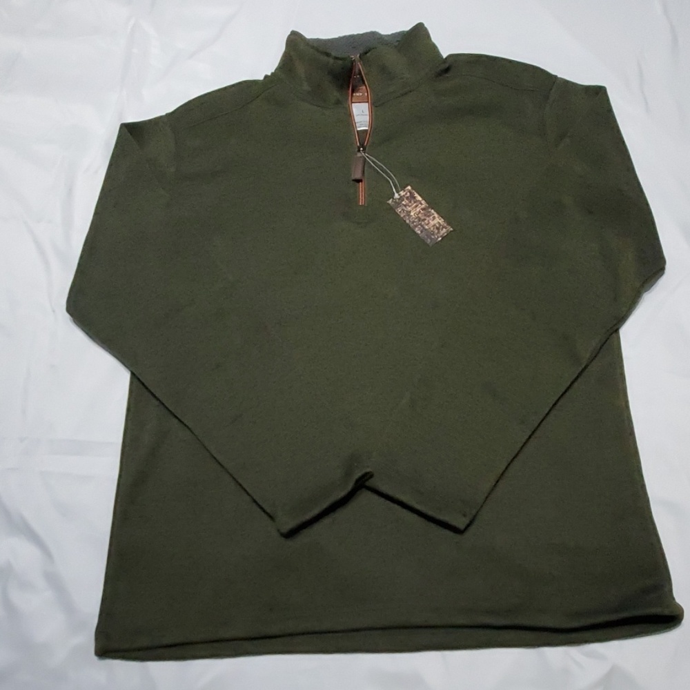 Men's Large Woodland Trail pullover sweater NWT